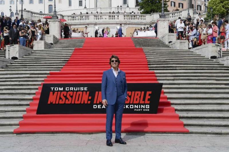 Mission Impossible Dead Reckoning Parte Uno tour promozionale Roma