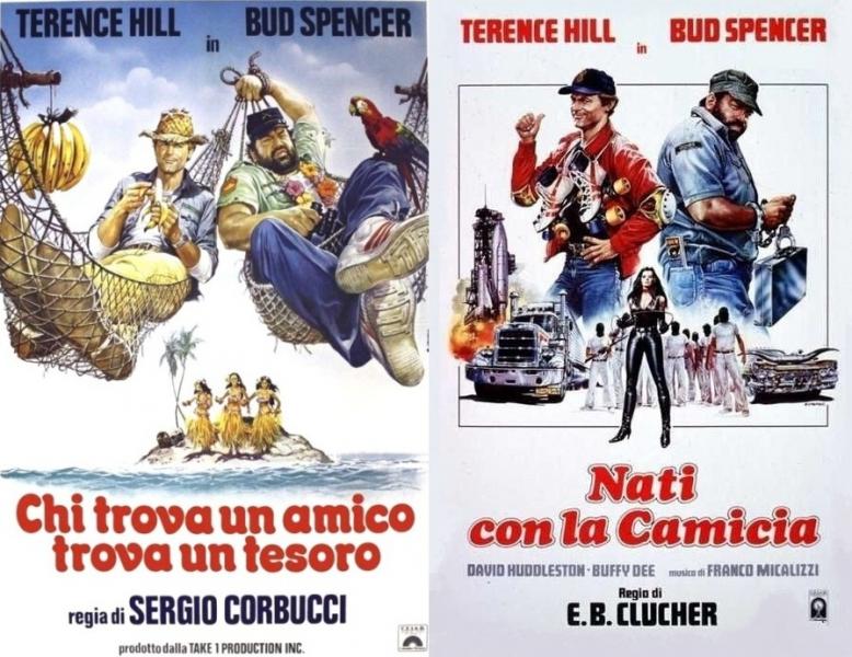 Bud Spencer Terence Hill tutti film completo, filmografia, poster, uscita, frasi celebri