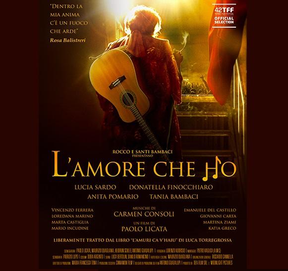 L'amore che ho, film Rosa Balistreri, uscita, poster