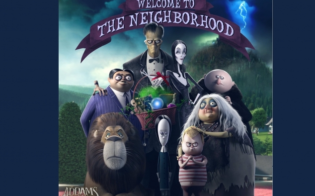 Immagine 17 - La famiglia Addams, poster con i personaggi del film con Morticia e gli altri