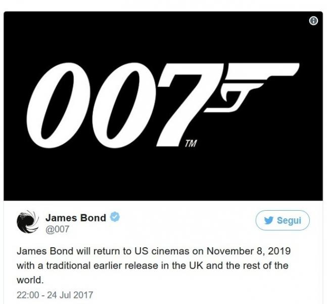 Bond 25 nuovo 
