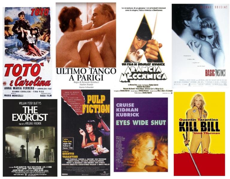 Abolita censura cinematografica, film famosi censurati