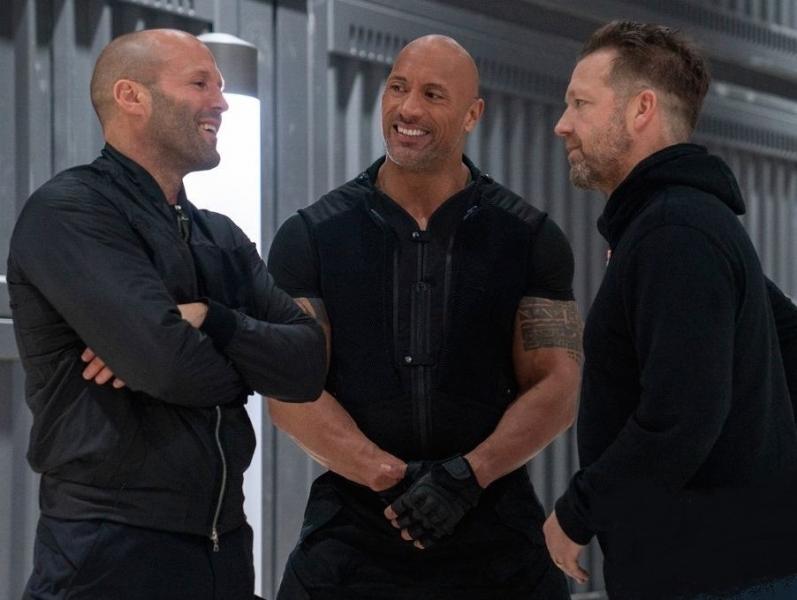 David Leitch Dwayne Johnson Jason Statham set Fast & Furious  Hobbs & Shaw