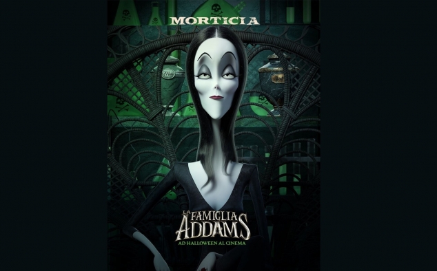 Immagine 11 - La famiglia Addams, poster con i personaggi del film con Morticia e gli altri