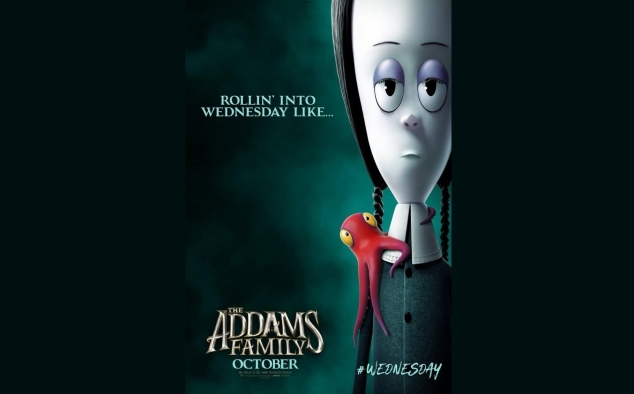 Immagine 10 - La famiglia Addams, poster con i personaggi del film con Morticia e gli altri